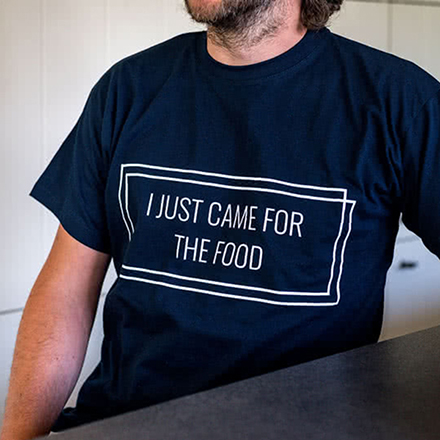 T-shirt bleu foncé Arrière XL