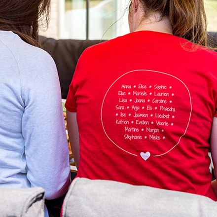 T-shirt femme rouge Arrière S