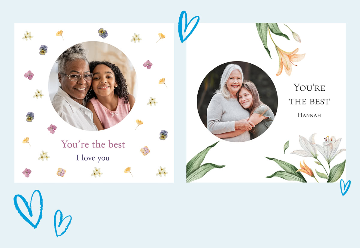 Designs fête des Mamies