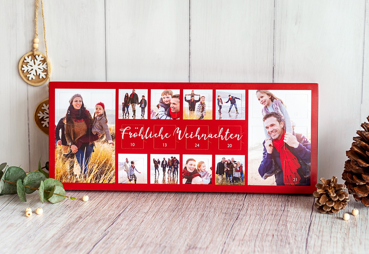 Schokoladen Foto-Adventskalender selbst gestalten mit ...