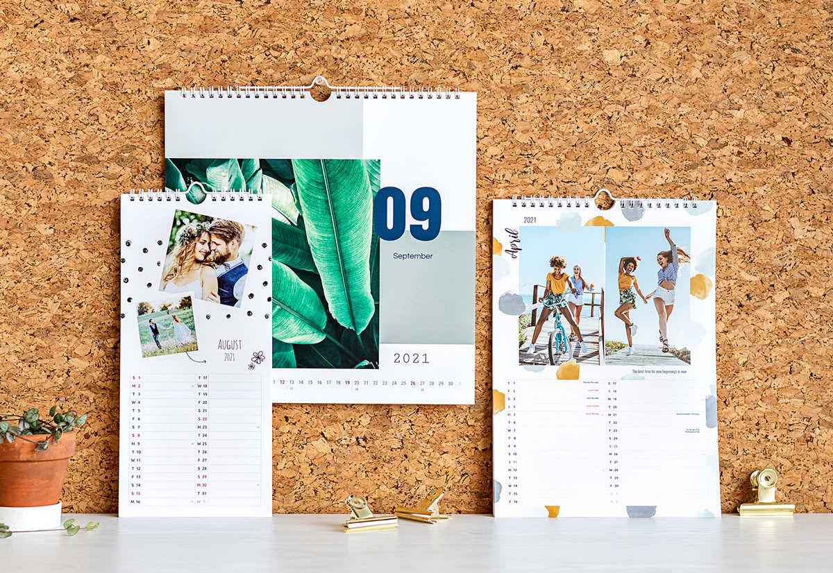 Foto-Wandkalender 2021 selbst gestalten und online erstellen bei smartphoto