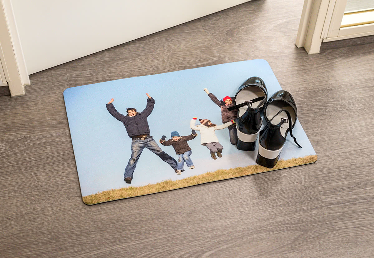 Fußmatte personalisiert mit Foto gestalten