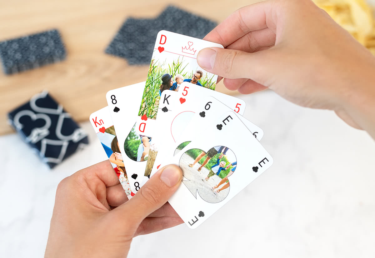 Spillekort med billeder | Design egne personlige spillekort her