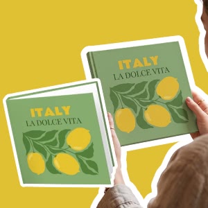 Dolce Orange Pattern - Text Only