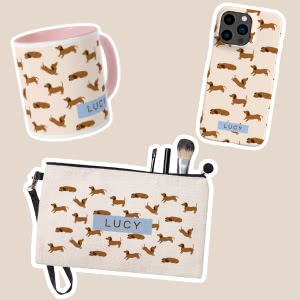 Dolce Orange Pattern - Text Only