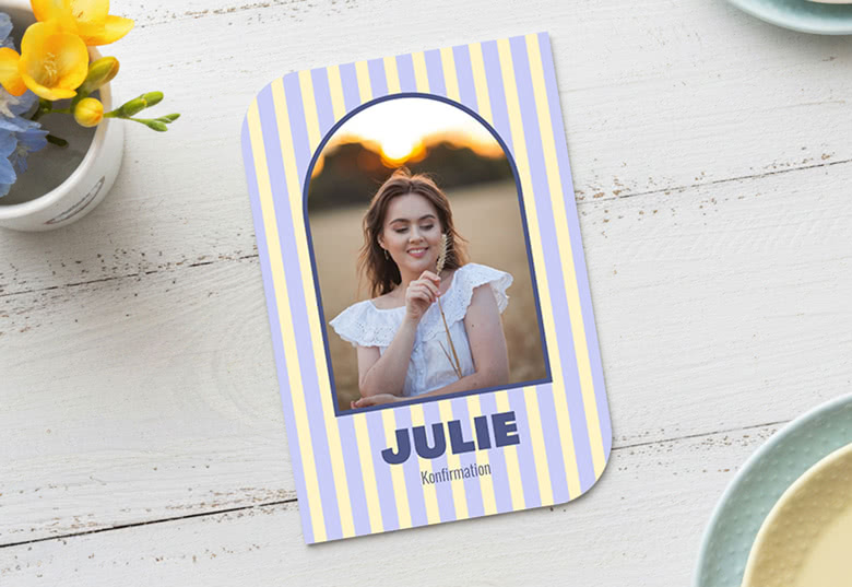 Takkekort til konfirmation