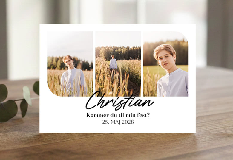 Invitationer til konfirmation