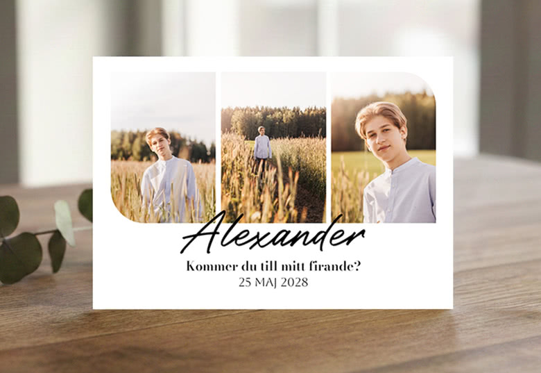Inbjudningar till konfirmation