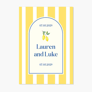 Zesty Lemon Pattern - Text Only