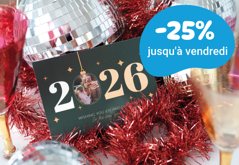 -25% sur vos cartes de vœux