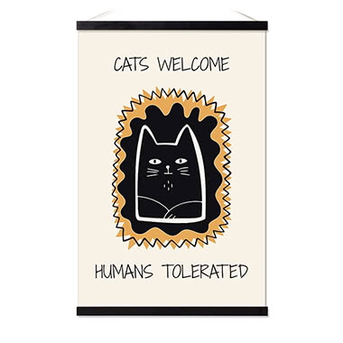 Poster met magnetische hanger