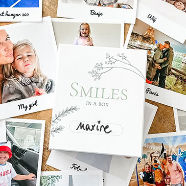 Foto's in een doosje