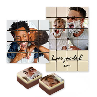 Foto op chocolade