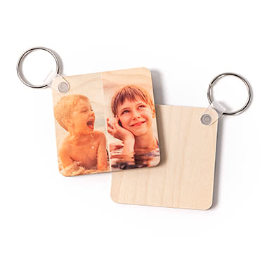 Houten sleutelhanger
