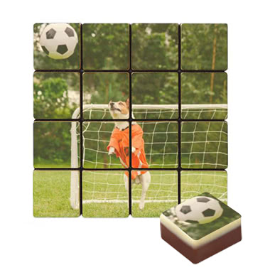 Foto op chocolade