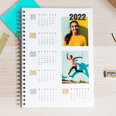 Fotoschrift met kalender