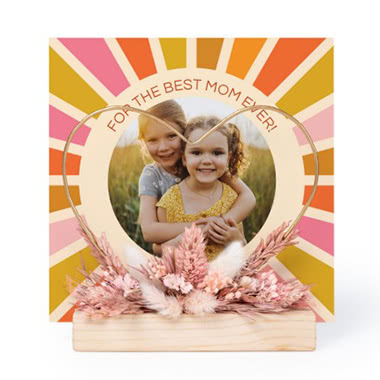 Fotohouder met droogbloemen