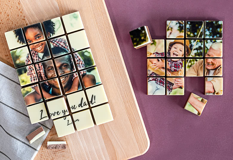 Foto op chocolade