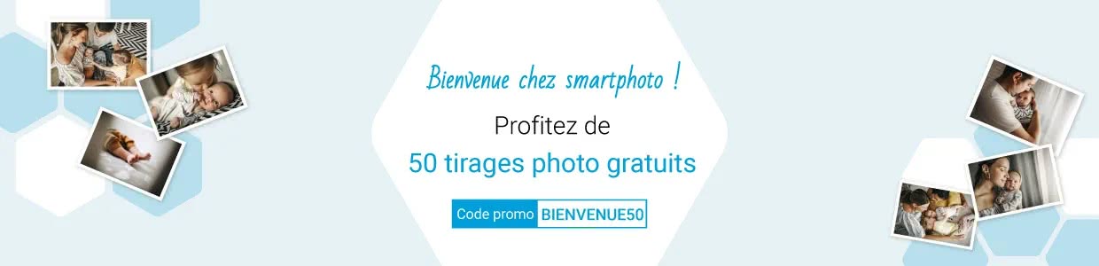offre de bienvenue smartphoto - 50 tirages offerts