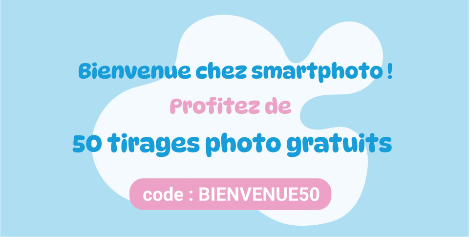 offre de bienvenue smartphoto - 50 tirages offerts