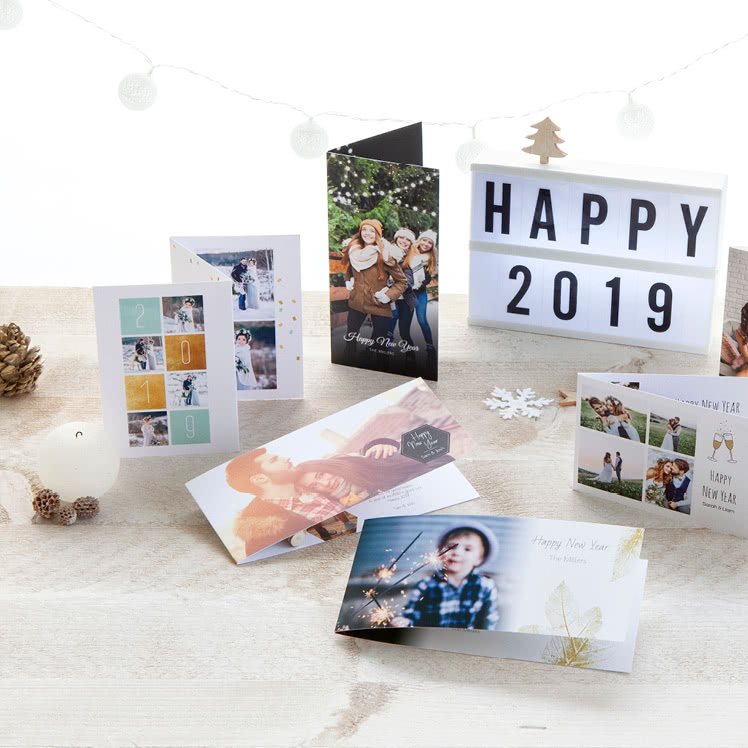 Nieuwjaarskaarten met foto's