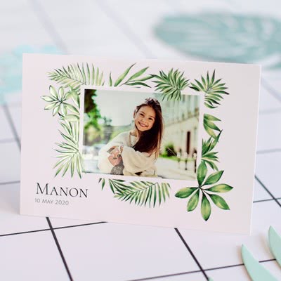 Fotokaart met glanzend reliëf