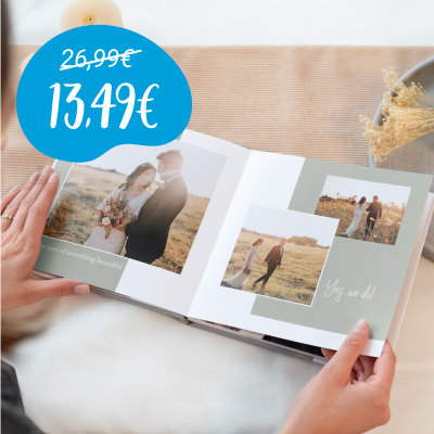 Coupon livre photo Large carré