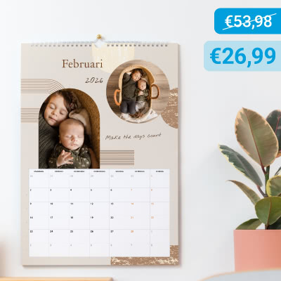 Bon wandkalender A3 staand/liggend