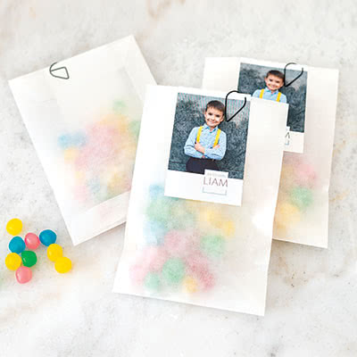 Snoepzakjes met kaartje (12 stuks) Snoepzakjes met kaartje (12 stuks)