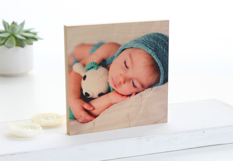 Fotoblock Holz