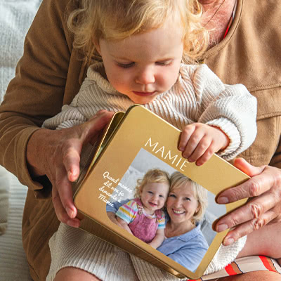 Boîte à biscuits pour Mamie