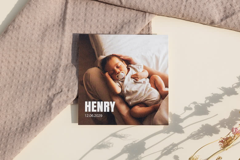 Faire-part de naissance avec photo