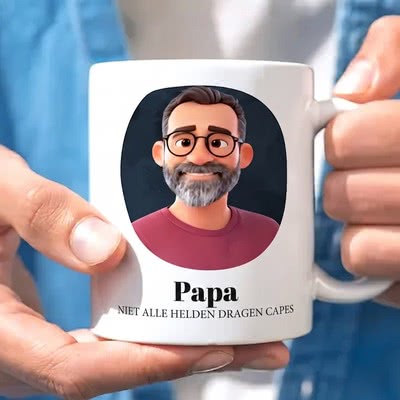Gepersonaliseerde mok met AI image