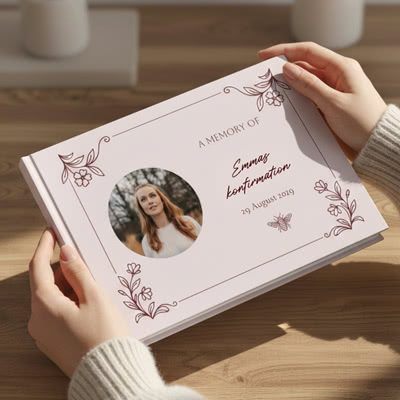 Fotobok för konfirmation