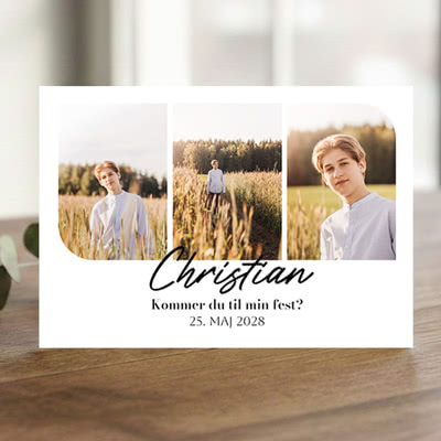 Invitationer til konfirmation