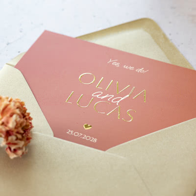 Gold Foil Photo Cards