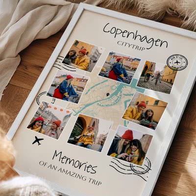 Affiche carte personnalisée