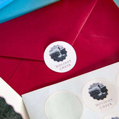 Autocollants de scellage pour cartes de Noël