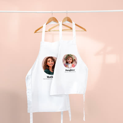 Gepersonaliseerde schort met AI image