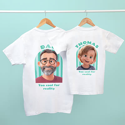 Gepersonaliseerde t-shirt met AI image