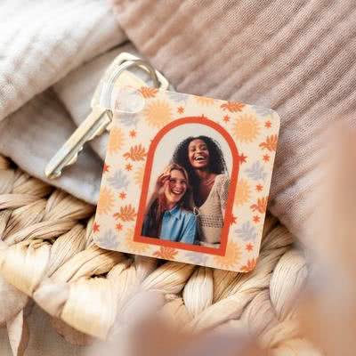 Houten sleutelhanger