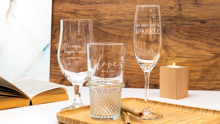 Celebrate life with personalised glasses