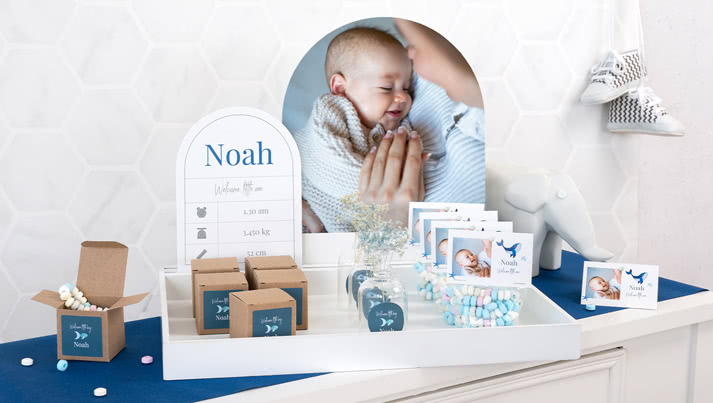 Baptism and naming ceremonies: create personalised decorations and gifts