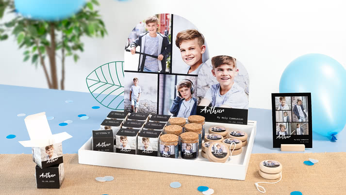 Präsentieren Sie Ihre Dankesgeschenke stilvoll mit einem personalisierten Geschenkdisplay