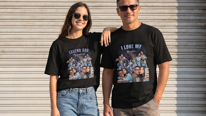 Personalised Bootleg T-shirt for Father’s Day