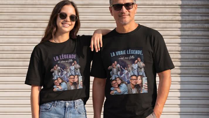 Un t-shirt bootleg personnalisé pour la fête des Pères