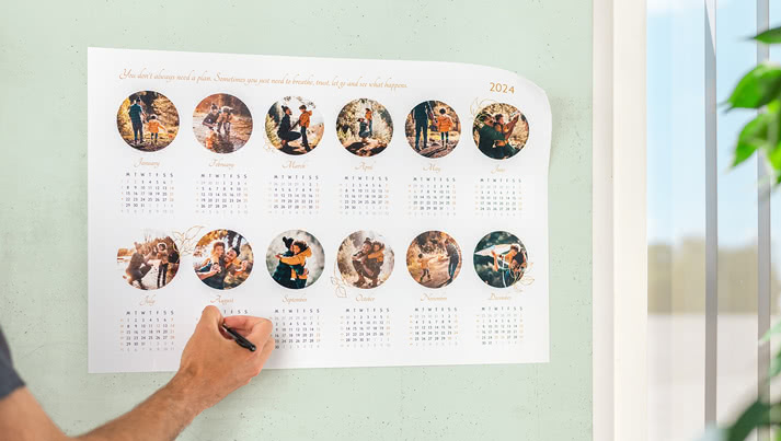 Fotokalender und Jahresplaner in einem