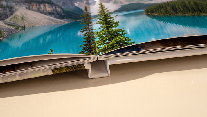 Lay-flat binding: the highest quality photo album