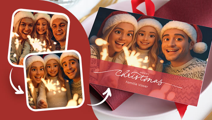 NIEUW: kerstkaarten met AI